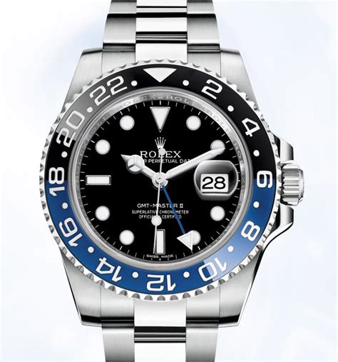 rolex gmt master 2 blue and black bezel.